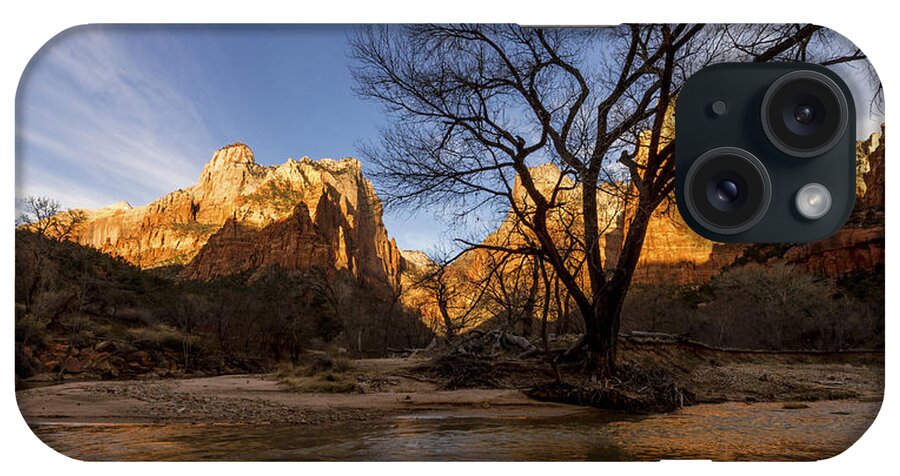 Zion iPhone Case featuring the photograph Virgin Reflection by Chad Dutson