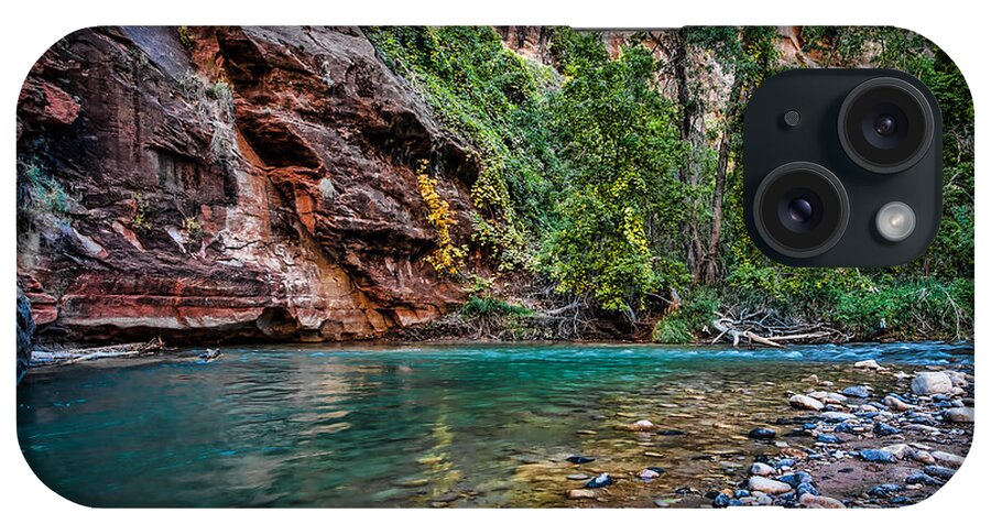Zion iPhone Case featuring the photograph Virgin River Zion National Park Utah by George Buxbaum