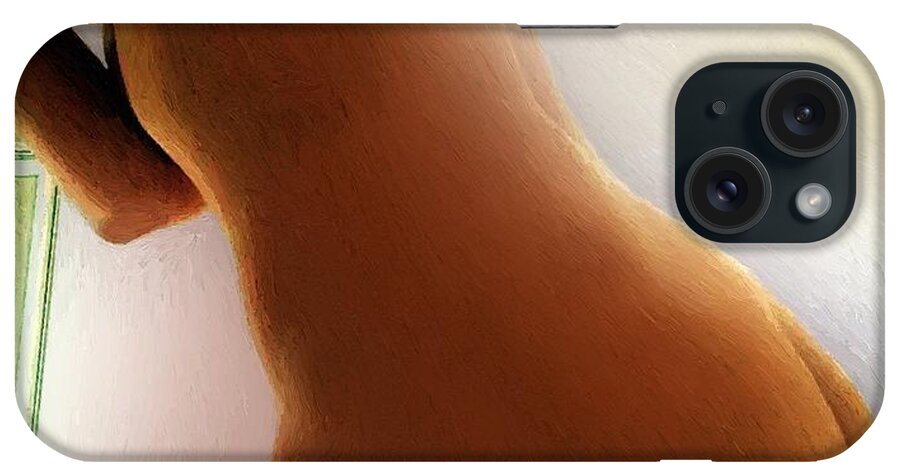 Nude iPhone Case featuring the painting Vision of V by RC DeWinter