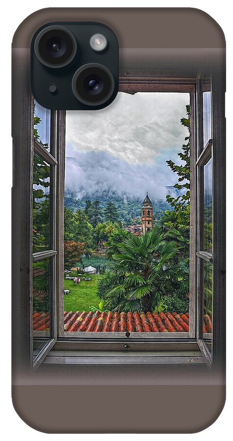 Switzerland iPhone Case featuring the photograph Vision through the Window by Hanny Heim