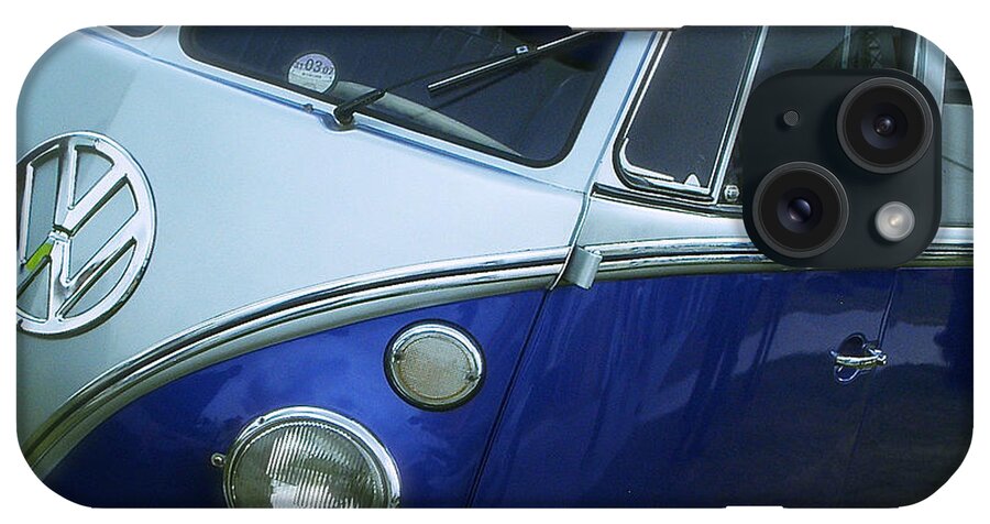 Vw iPhone Case featuring the photograph VW Camper Van Split Screen by John Colley