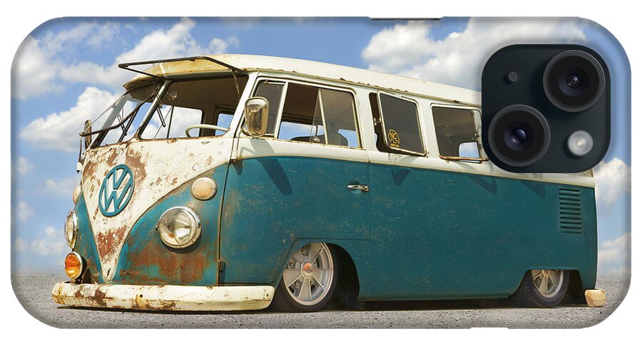 1960s Vw iPhone Case featuring the photograph VW Lowrider Bus by Mike McGlothlen