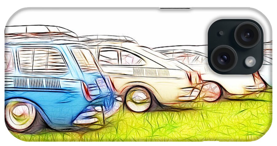 Vw iPhone Case featuring the photograph VW Squareback Art by Steve McKinzie