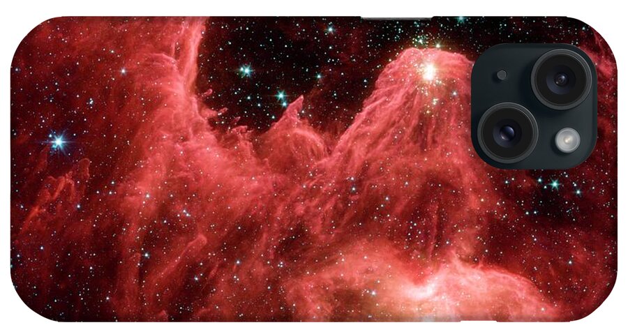 W5 iPhone Case featuring the photograph W5 Star-forming Region by Jpl-caltech/l. Allen (harvard-smithsonian Cfa) /nasa/science Photo Library