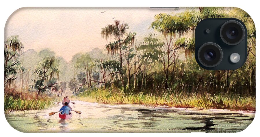 Wacissa River iPhone Case featuring the painting Wacissa River by Bill Holkham