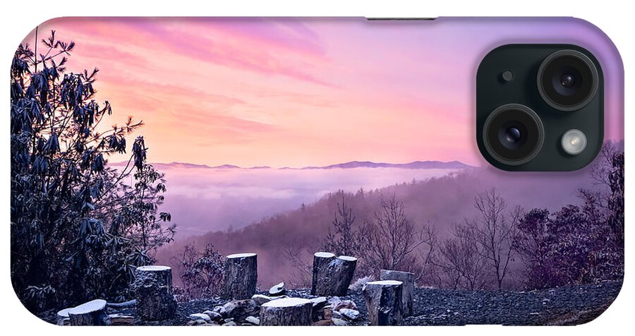 Great Smoky Mountains iPhone Case featuring the photograph Waiting by the Fire by Maria Robinson