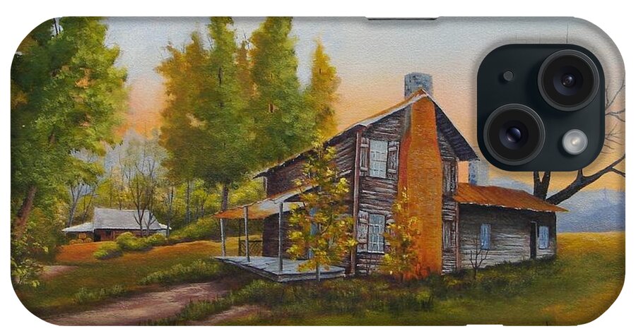 House iPhone Case featuring the painting Walker Homeplace #3 by Jerry Walker