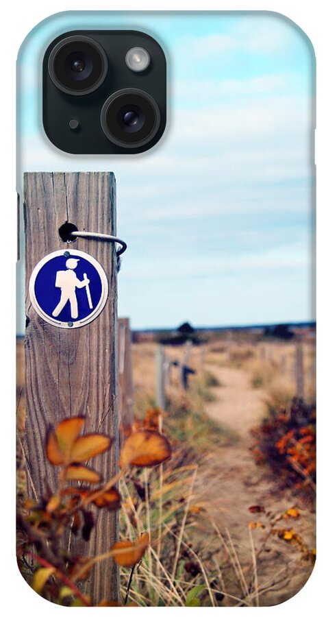 Gift For Hiker iPhone Case featuring the photograph Walking Trail by the Sea by Brooke T Ryan