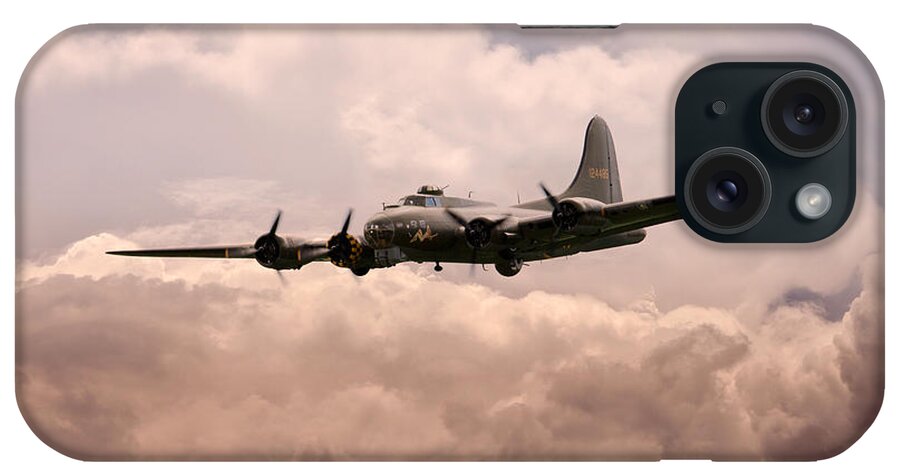 Boeing iPhone Case featuring the digital art Warbirds - B17 Flying Fortress by Airpower Art