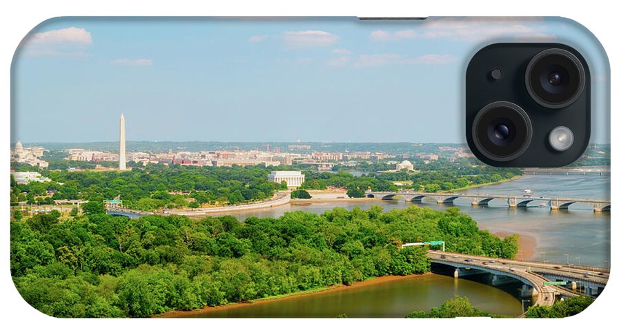 Photography iPhone Case featuring the photograph Washington D.c. Aerial View by Panoramic Images
