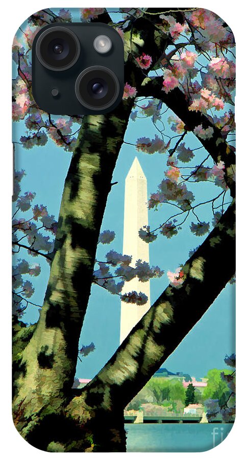Washington Monument iPhone Case featuring the photograph Peace Framed Memorial by Geoff Crego