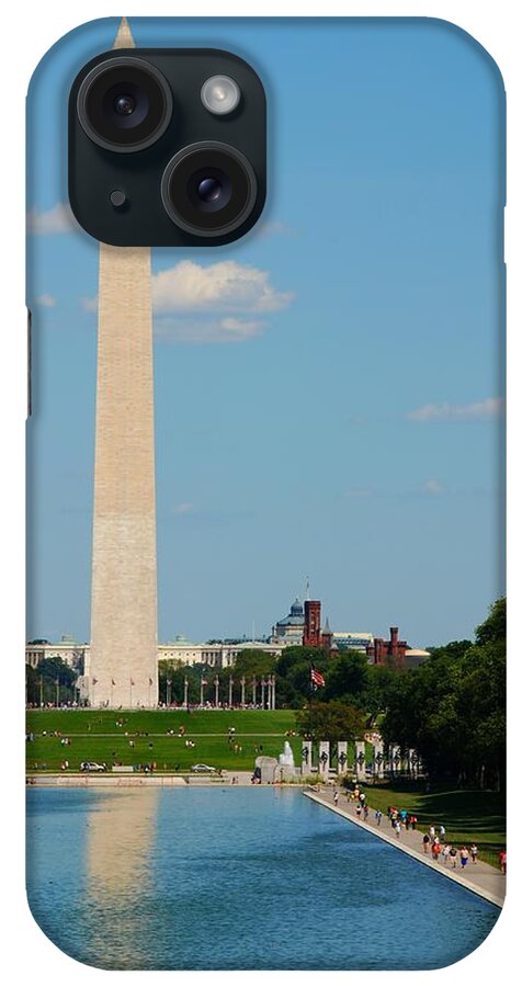Washington iPhone Case featuring the photograph Washington Monument Reflection by Kenny Glover