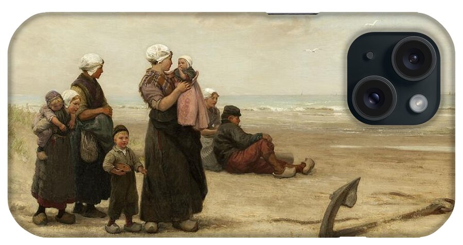 Watching iPhone Case featuring the painting Watching For The Return Of The Ships by Edith Hume