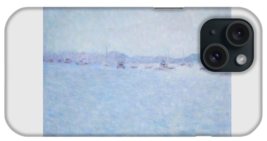 Impressionism iPhone Case featuring the painting Water At Cannes France by Glenda Crigger