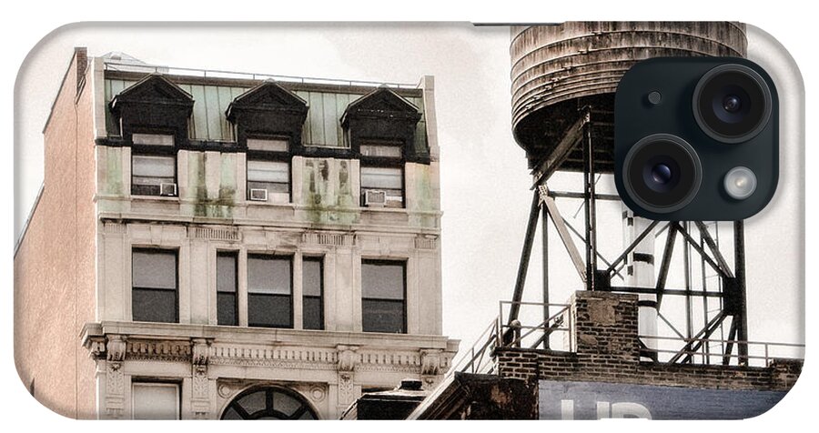 Water Towers iPhone Case featuring the photograph Water Towers 14 - New York City by Gary Heller