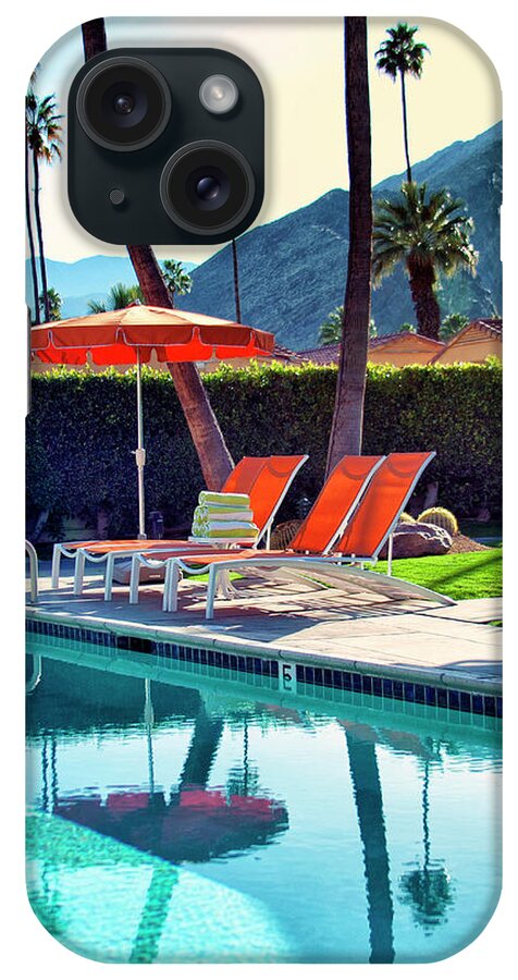 Pool iPhone Case featuring the photograph WATER WAITING Palm Springs CA by William Dey