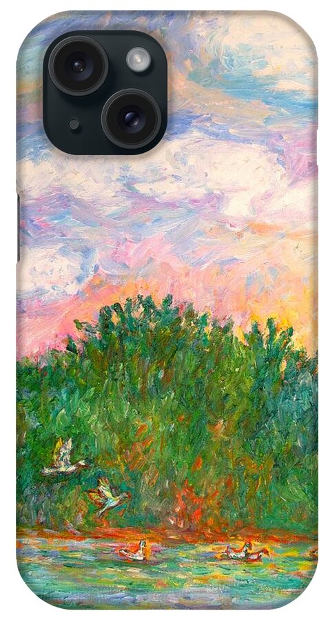 Lake iPhone Case featuring the painting Water Wings by Kendall Kessler