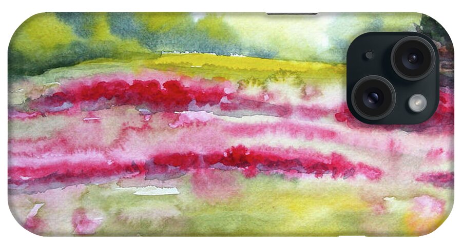 Abundance iPhone Case featuring the painting Watercolor Painting Of Scenic Colorful by Ikon Ikon Images