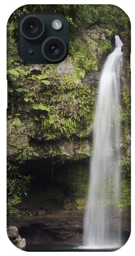 Pete Oxford iPhone Case featuring the photograph Waterfall Bouma Np Fiji by Pete Oxford