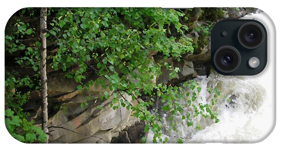 Cheremosh River Waterfall Stream iPhone Case featuring the photograph Waterfall by Oleg Zavarzin
