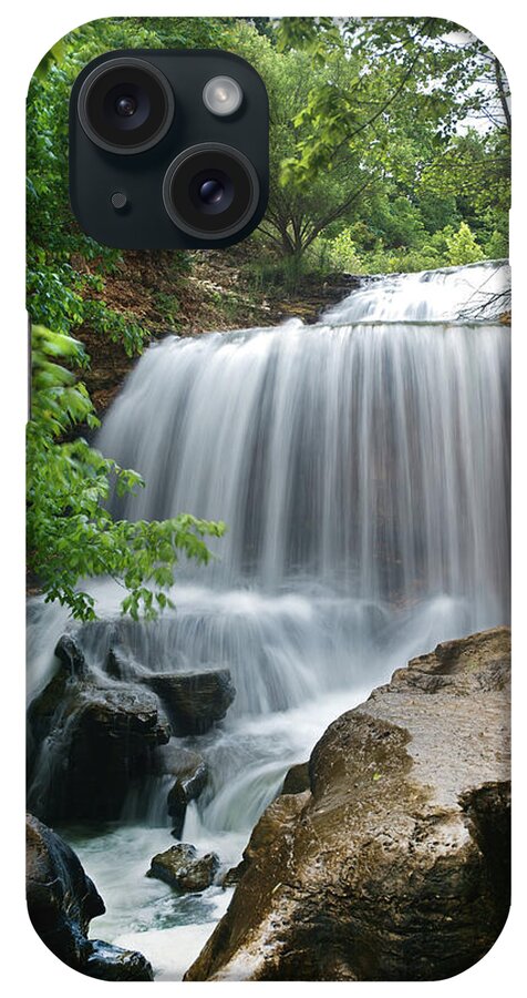 Tim Fitzharris iPhone Case featuring the photograph Waterfall Tanyard Creek Arkansas by Tim Fitzharris