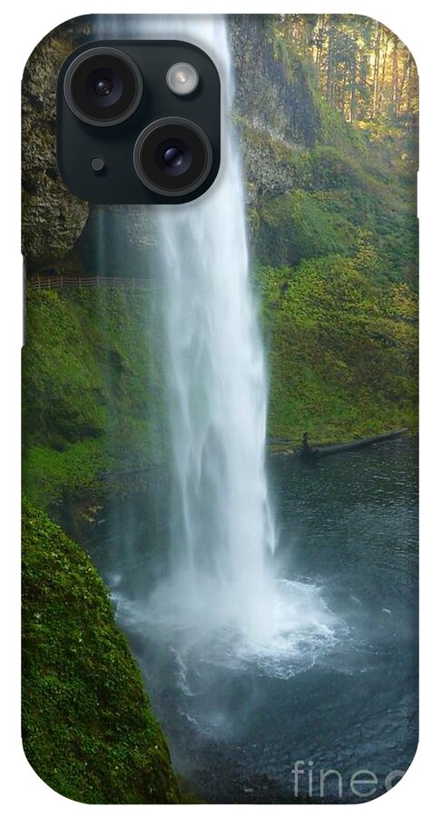 Fall In The Forest iPhone Case featuring the photograph Waterfall View by Susan Garren