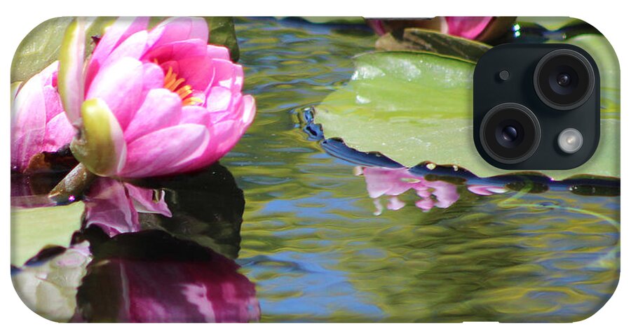 Watergarden Lotus iPhone Case featuring the photograph Watergarden Lotus by Debra   Vatalaro