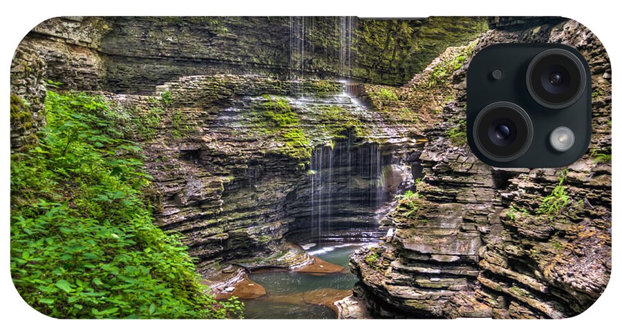 Watkins Glen iPhone Case featuring the photograph Rainbow Falls by Anthony Sacco