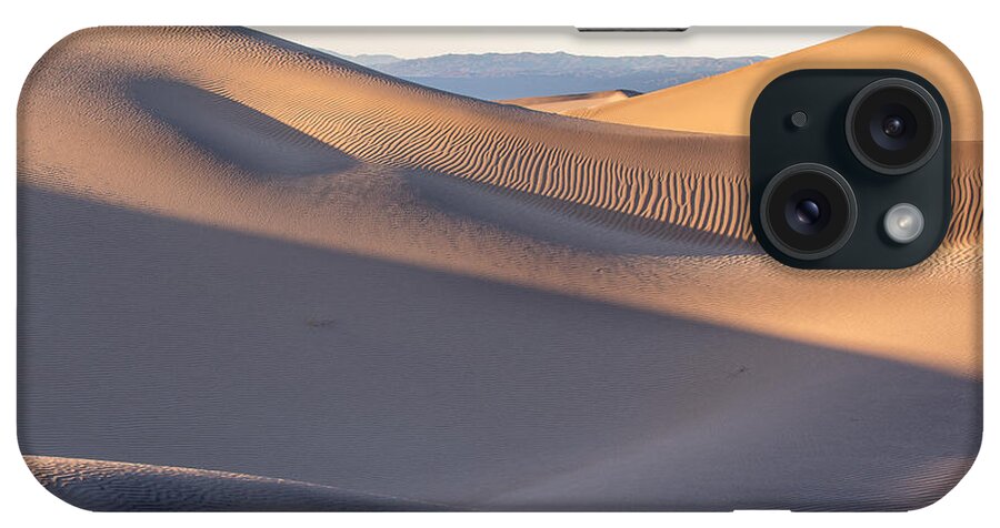 Horizontal iPhone 15 Case featuring the photograph Waves of Sand by Jon Glaser