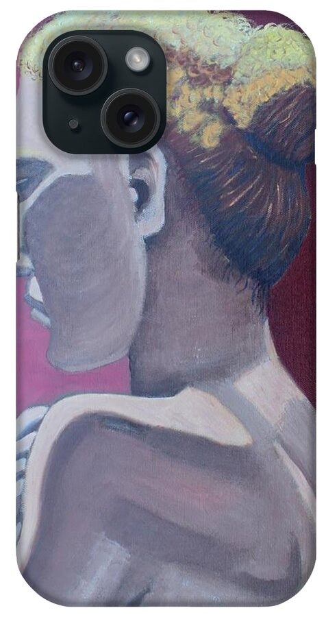 Oil iPhone Case featuring the painting We Are All One by Vera Smith