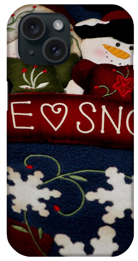Merry Christmas iPhone Case featuring the photograph We Love Snow by Ivete Basso Photography