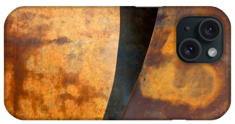 Abstract iPhone Case featuring the photograph Weathered Bronze Abstract by Stuart Litoff