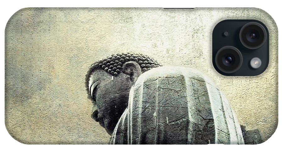 Buddha iPhone Case featuring the photograph Weathering the Storm by Ellen Cotton