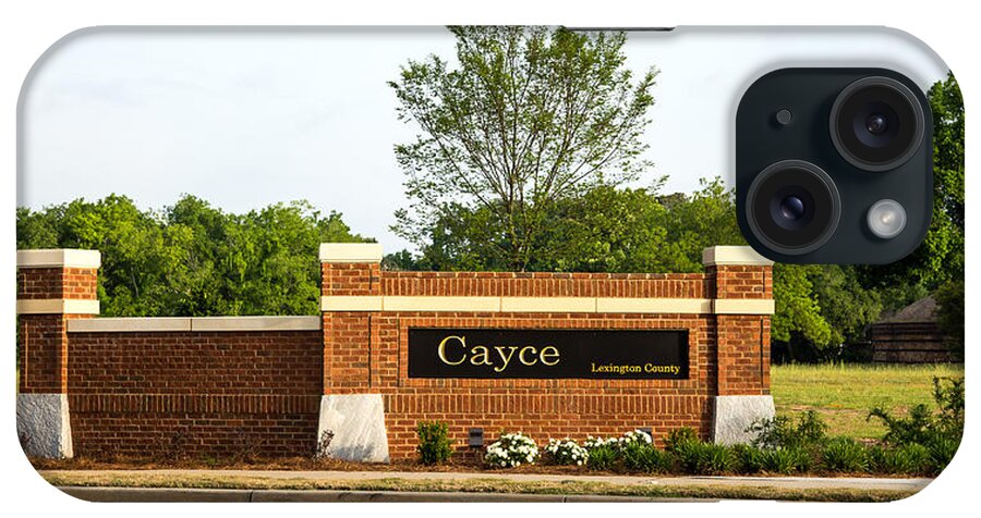 Cayce iPhone Case featuring the photograph Welcome to Cayce by Charles Hite