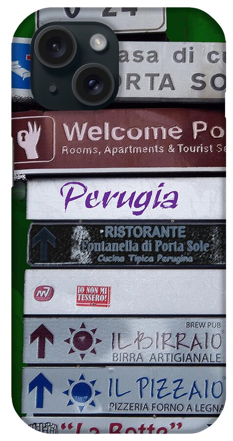 Italy iPhone Case featuring the photograph Welcome to Perugia by Caroline Stella
