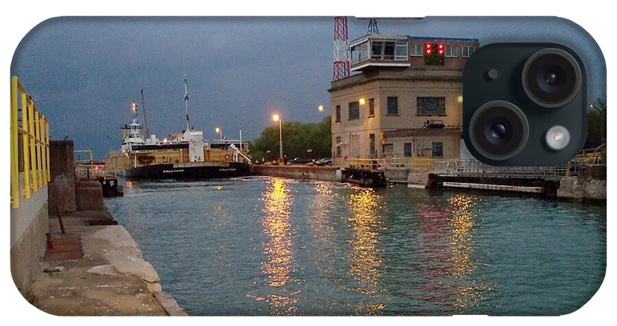 Canal iPhone Case featuring the photograph Welland Canal Locks by Barbara McDevitt