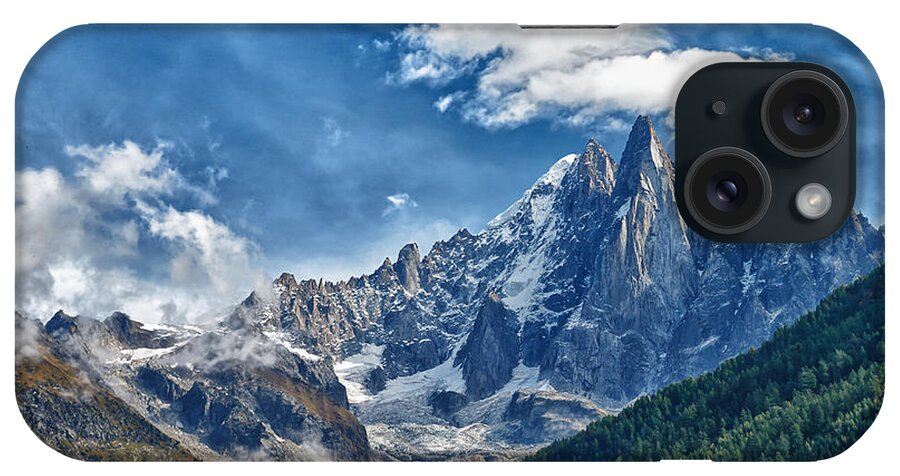 West Alps iPhone Case featuring the photograph Western Alps in Chamonix by Juergen Klust
