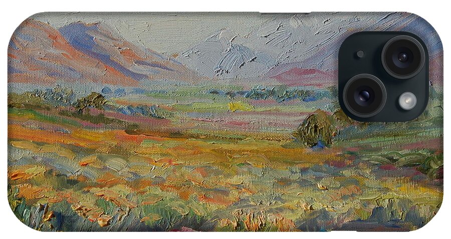 Western Cape Mountains iPhone Case featuring the painting Western Cape Mountains by Thomas Bertram POOLE