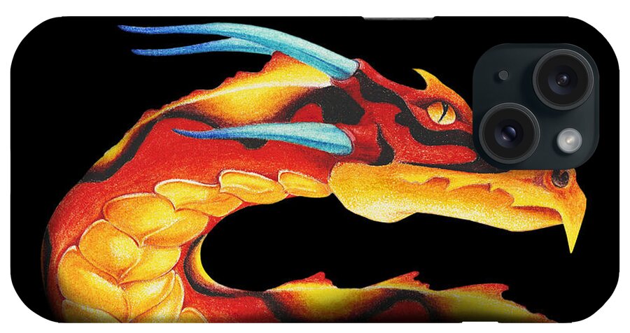 Dragon iPhone Case featuring the digital art Western Dragon by Melissa A Benson