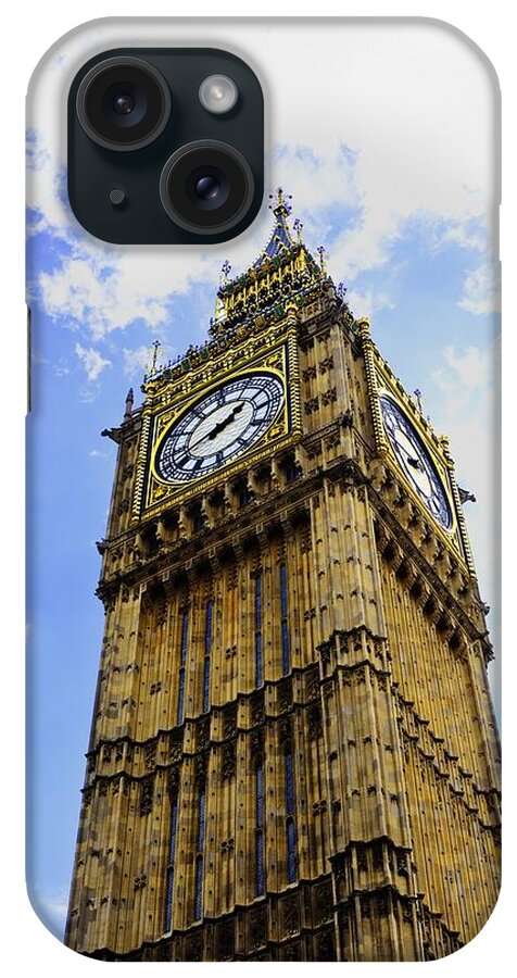 Westminster Clock Tower iPhone Case featuring the photograph Westminster Clock Tower II by Richard Henne
