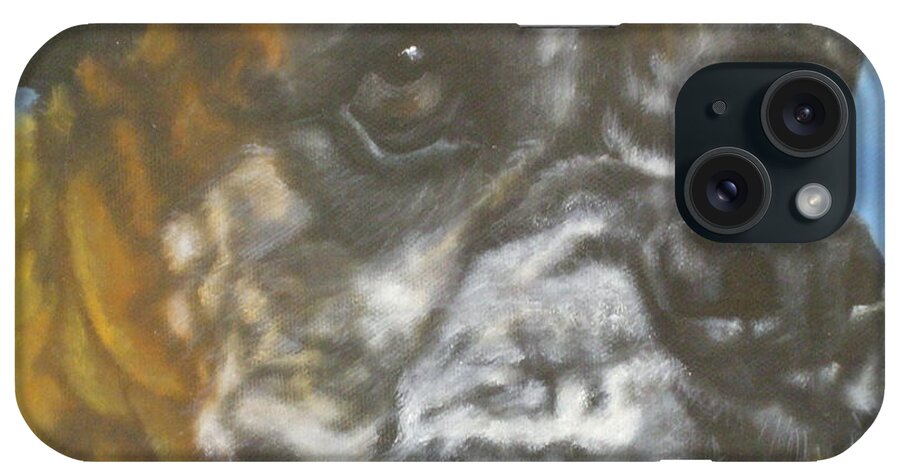 Dog iPhone Case featuring the painting What ball by M J Venrick