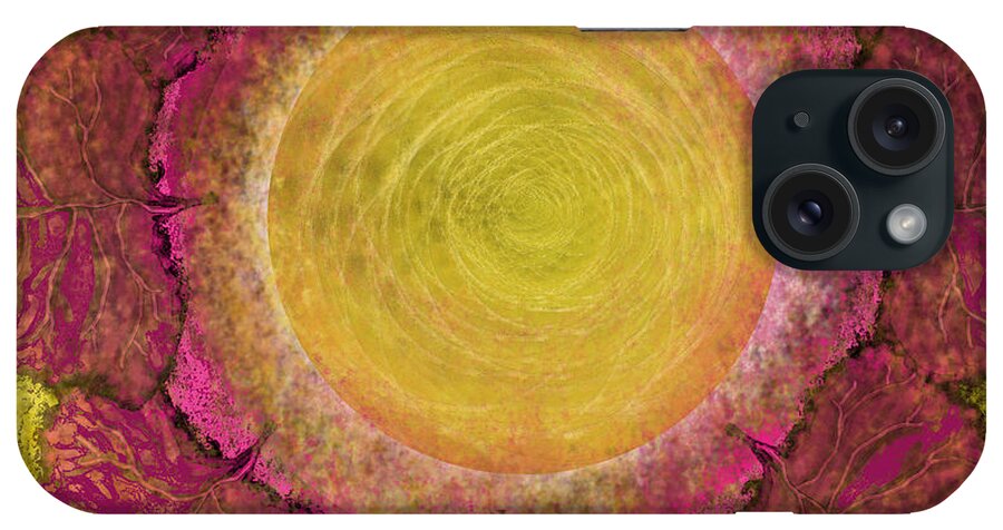 Sun iPhone Case featuring the digital art What Kind of Sun IV by Carol Jacobs