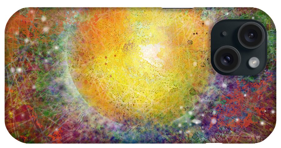 Sun iPhone Case featuring the digital art What Kind of Sun VIII by Carol Jacobs