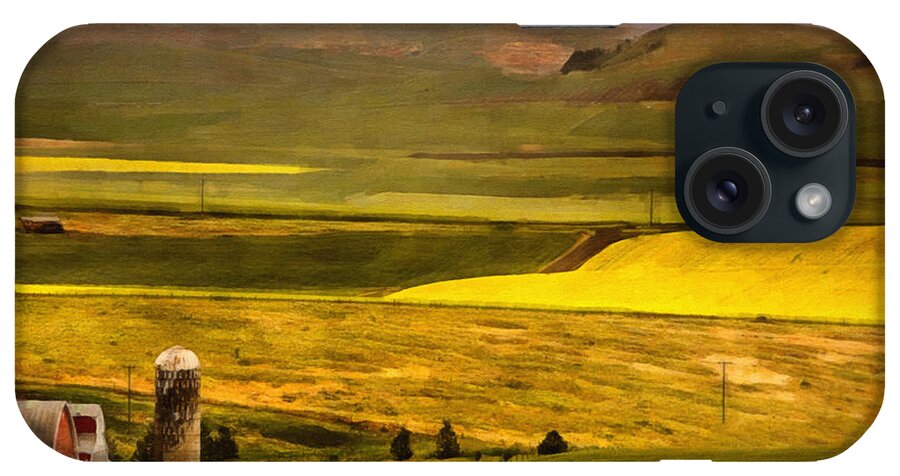 Palouse iPhone Case featuring the photograph Wheat and Canola Fields of Palouse by Priscilla Burgers