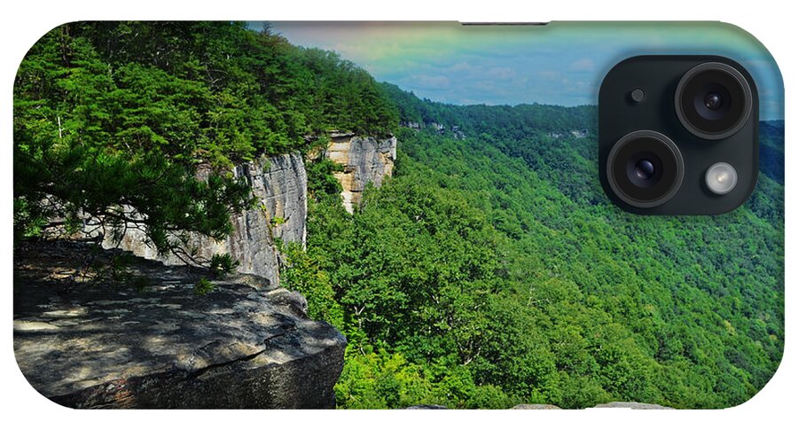 Appalachian Mountains iPhone Case featuring the photograph Where the Rainbow Ends by Lisa Lambert-Shank