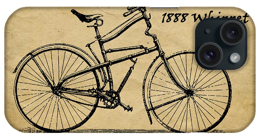Whippet iPhone Case featuring the photograph Whippet Bicycle by Tom Mc Nemar