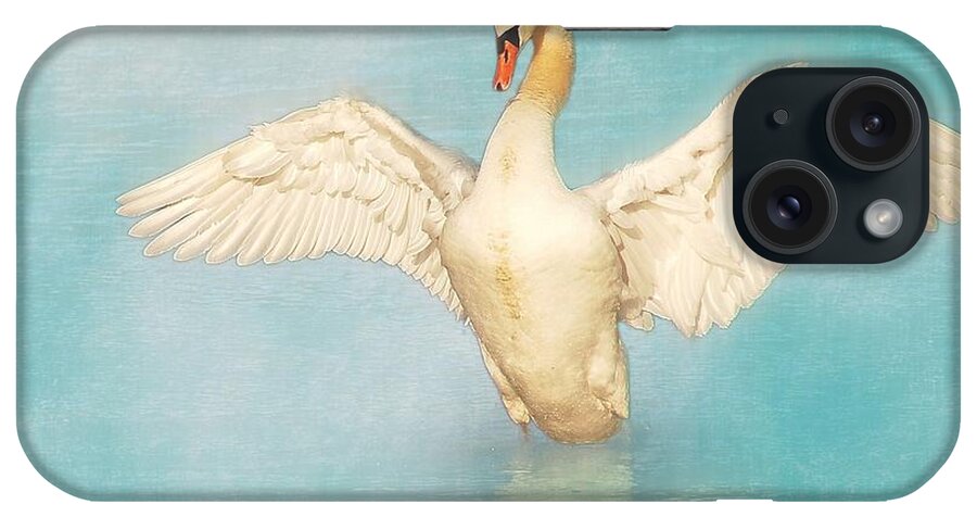 Swan iPhone Case featuring the photograph White Angel by Hannes Cmarits