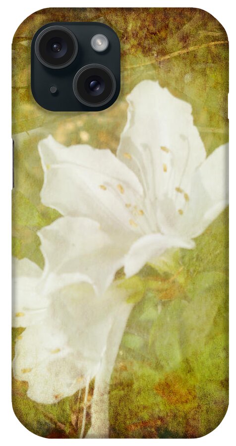 Flower iPhone Case featuring the photograph White Azalea by Judy Hall-Folde