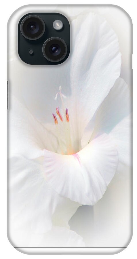 Gladiola iPhone Case featuring the photograph White Glad by David Armstrong