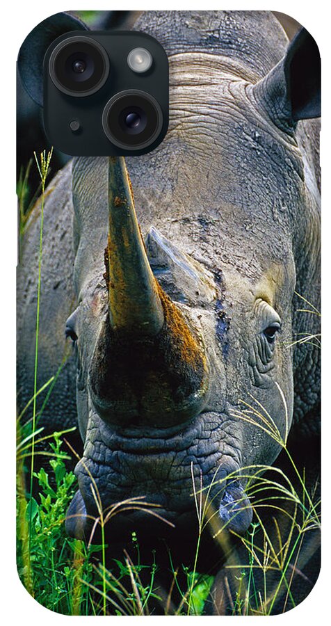 White Rhino iPhone Case featuring the photograph White Rhino by Dennis Cox